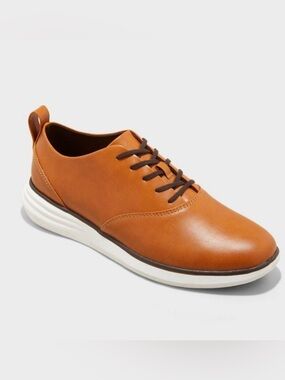Goodfellow & Co Cognac Brown Lace-Up Oxfords Size 7